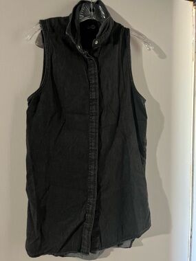 Cheap Monday Washed Black Collared Denim Shirt (or Mini Dress!)